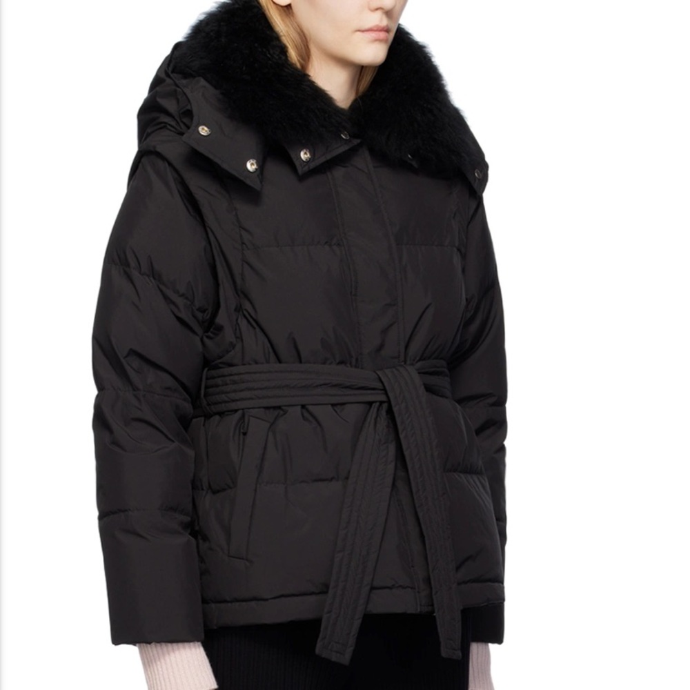 Yves Salomon belted down jacket vest